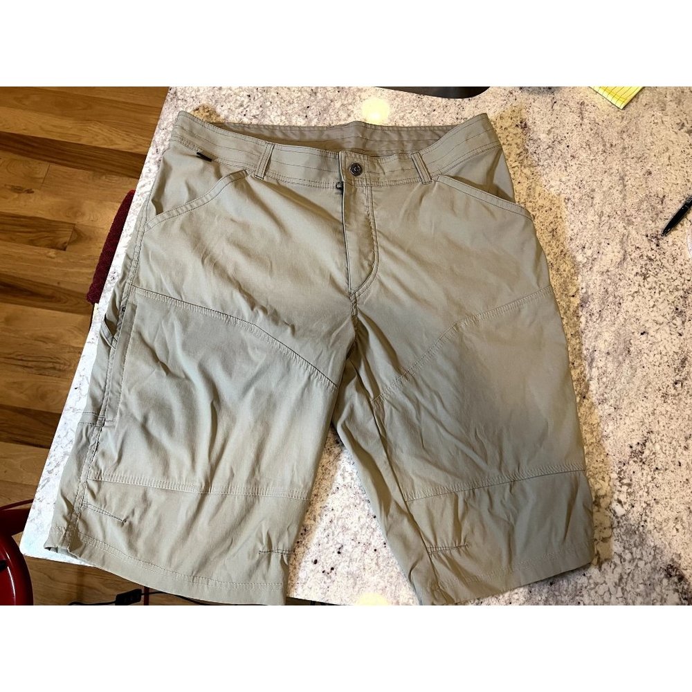 KUHL Silencr Mens Cargo Shorts 38 Khaki Tan Hiking Outdoor‎ Technical Utility
